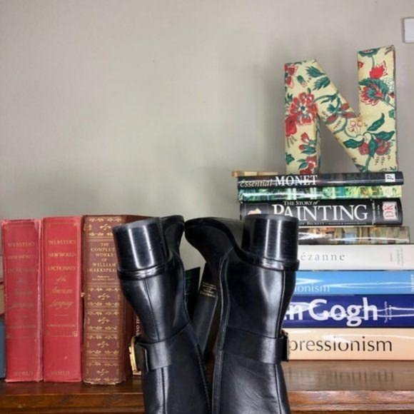 Tory Burch Marsden Boot Riding to the Knee Logo - Picture 6 of 8